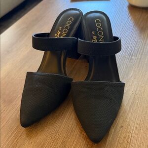 Coconuts by Matisse Black Textured Mules